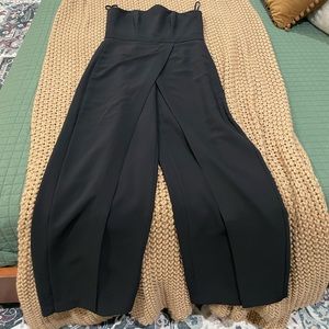 Black dress up jumpsuit.